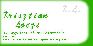 krisztian loczi business card